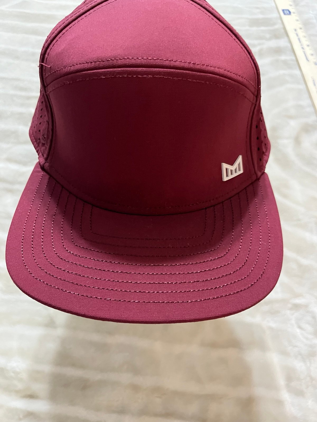 Melin Trenches Hydro Performance Snapback Hat Cap Maroon Classic