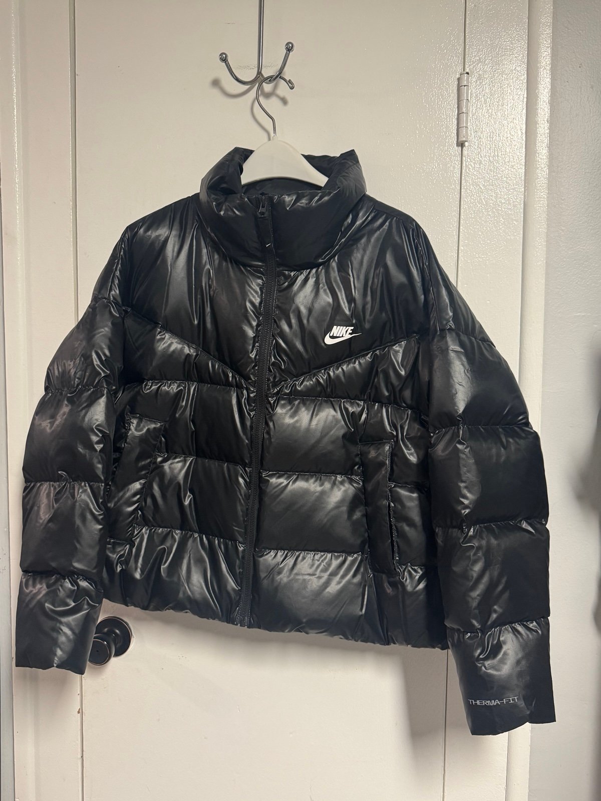 Nike Therma Fit Puffer City Jacket Primaloft Fill Black DQ6888-010 Women Size L