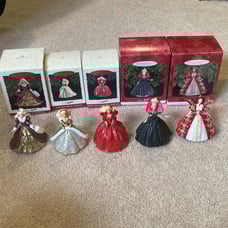 Vintage Barbie hallmark ornaments