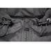 Versace Men's Black Nylon Chest Logo Hooded Bomber Jacket