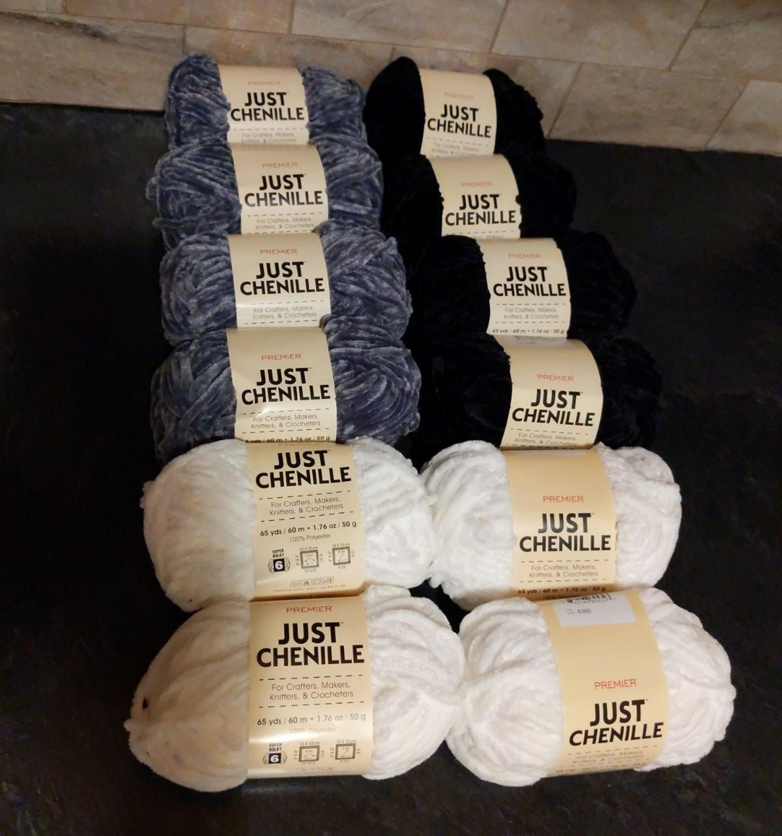 12 PREMIER YARN JUST CHENILLE CHUNKY YARN BUNDLE