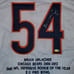 Read Description Brian Urlacher Autographed Stat Jersey with HOF Inscript. (BAS)