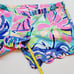 Lilly Pulitzer 5 Magnolia Scallop Shorts Womens 4 Multi Exotic Garden Pink Blue