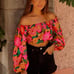 Billabong Women’s Sun Daze Floral Print Crop Top Size S