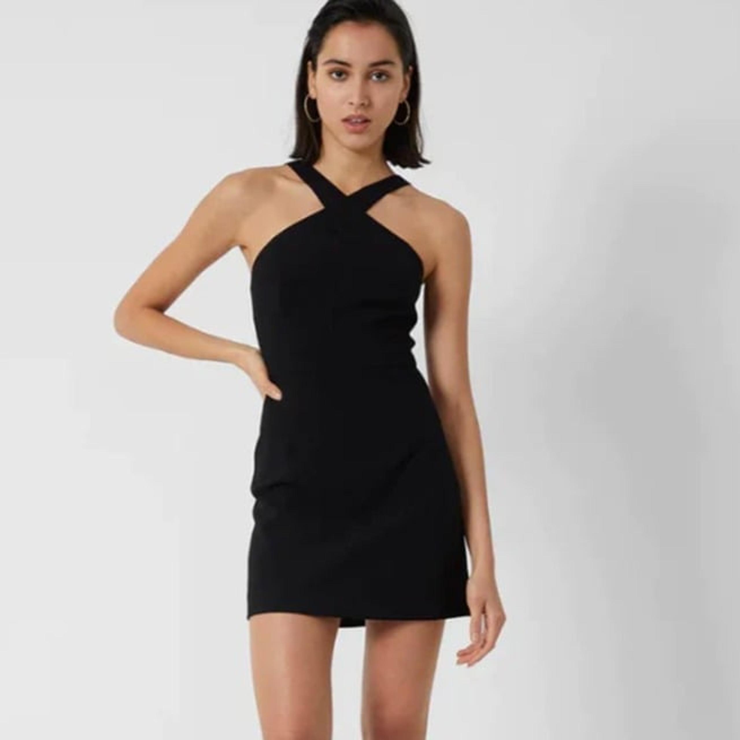 NWT French Connection Whisper Xover Halter Neck Dress