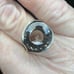 Vtg, Large 15mm Round Genuine Smokey Spinel Ring, Size 7 3/4