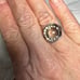 Vtg, Large 15mm Round Genuine Smokey Spinel Ring, Size 7 3/4