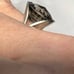 Vtg, Large 15mm Round Genuine Smokey Spinel Ring, Size 7 3/4