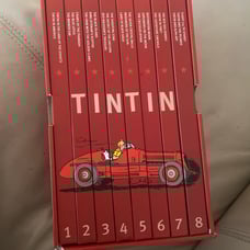 Adventures of Tintin Herge 8 books box set