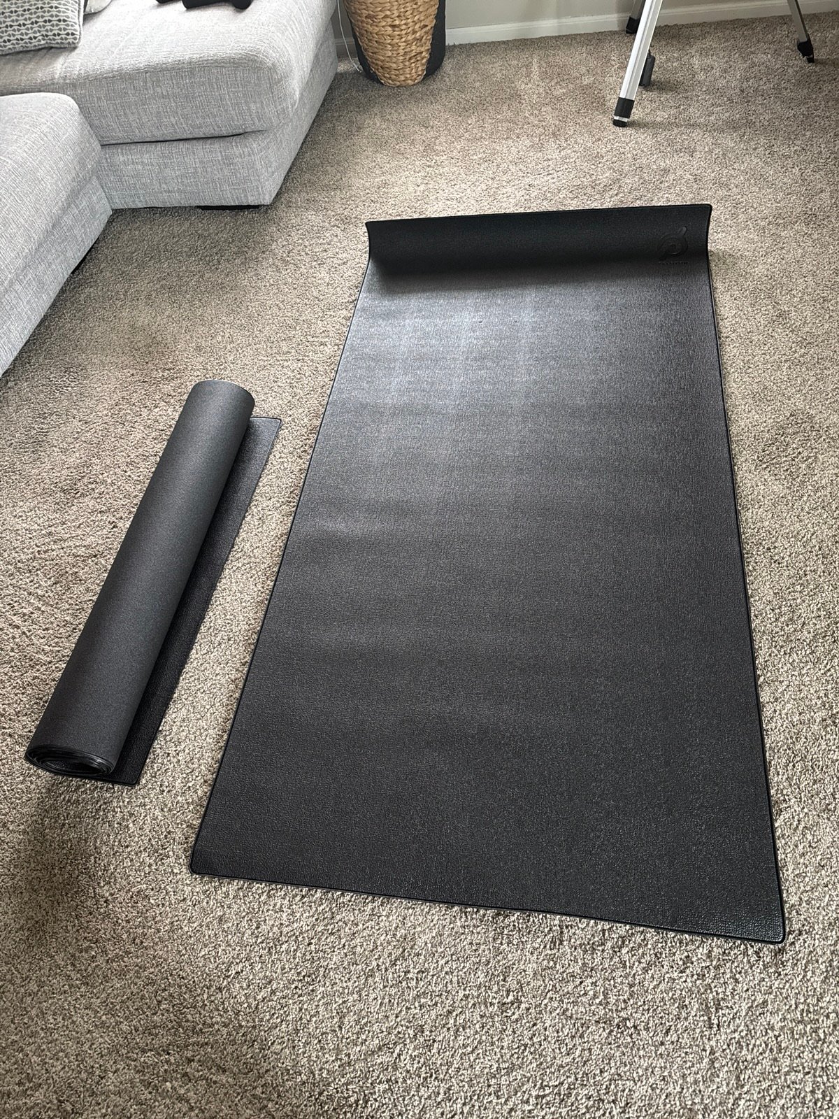 Two peloton fitness mats