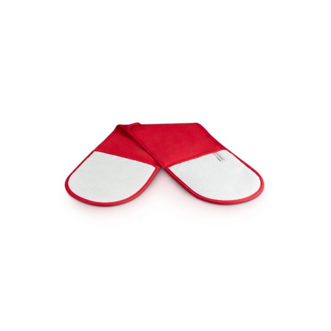 Le Creuset 100% Cotton Double Oven Glove, Cerise / Cherry Red, NEW