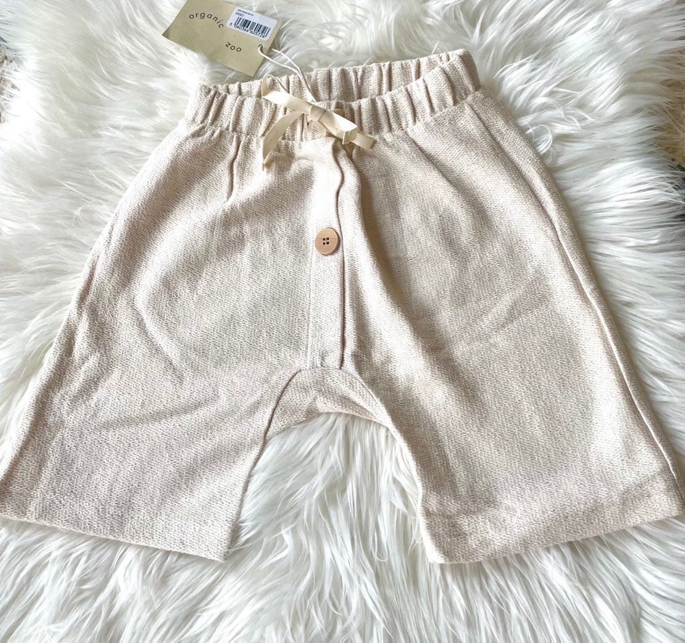 Organic Zoo Kids Organic Cotton Oat Button Shorts 2/3T