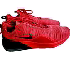 The **RARE Nike Air Max Motion 2 Men's Shoes** in **Red and Black**, size 11.5