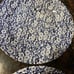 Royal Wessex Victorian Calico Blue 10” DINNER PLATES Scalloped Set of 4 ENGLAND