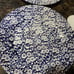 Royal Wessex Victorian Calico Blue 10” DINNER PLATES Scalloped Set of 4 ENGLAND