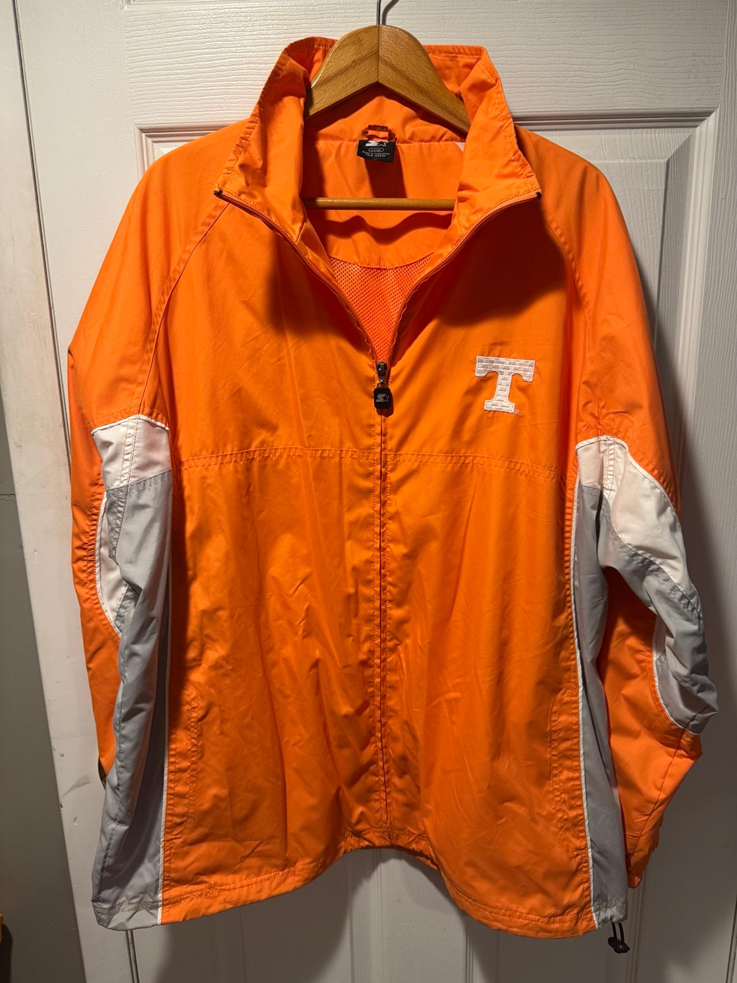 2000’s University Of Tennessee Orange Logo Athletic Windbreaker Jacket - Starter