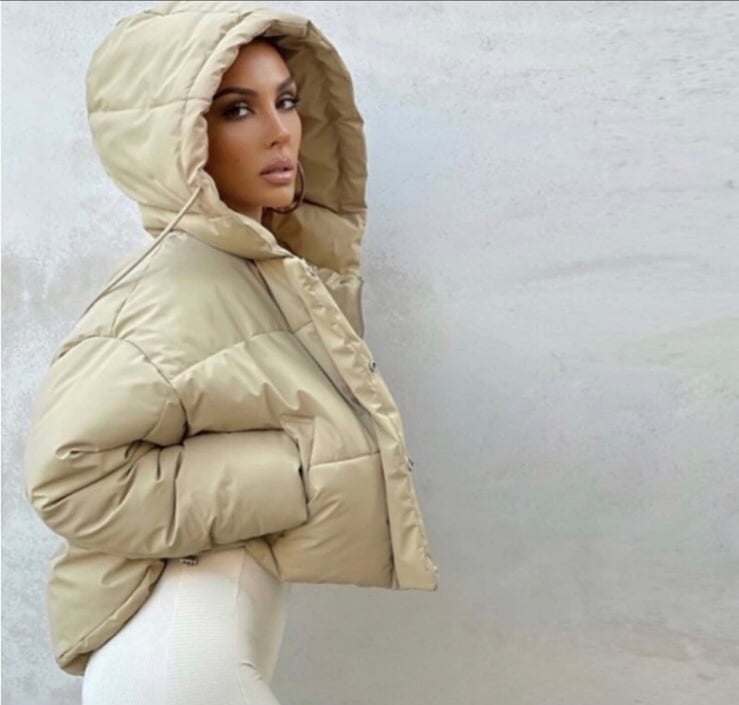 NWT Zara Cropped Puffer Jacket