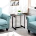 Nightstands Set of 2 with Charging Station, 2 Tier Bedside Table with USB Ports