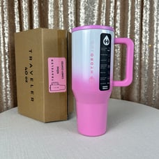 Hydrojug Limited Edition Pink Candy Coated 40oz Traveler Tumbler