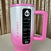 Hydrojug Limited Edition Pink Candy Coated 40oz Traveler Tumbler