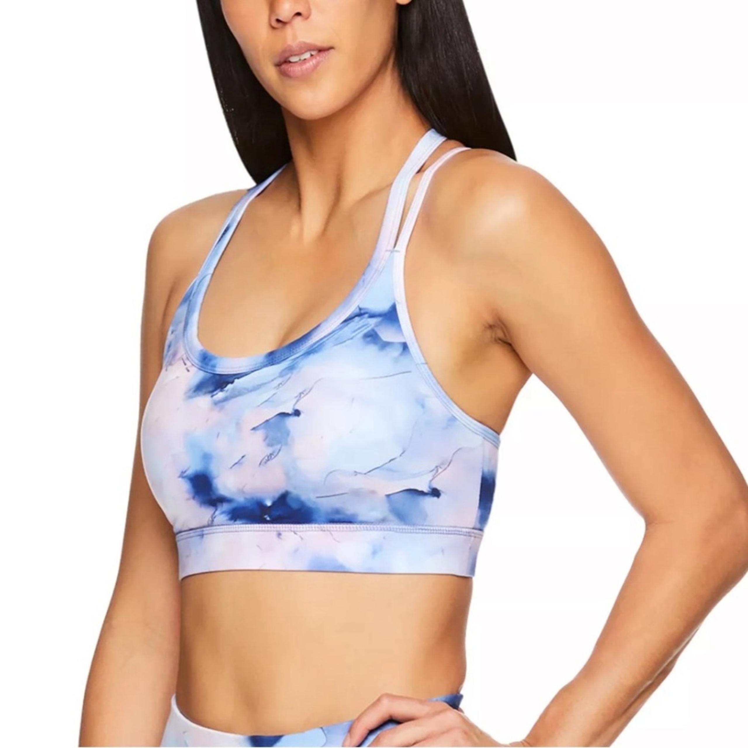 GAIAM Pink Purple Shiva Medium-Impact Sports Bra Womens