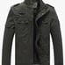 WenVen Men's Winter Warm Cotton Parka Coat mens size Large
