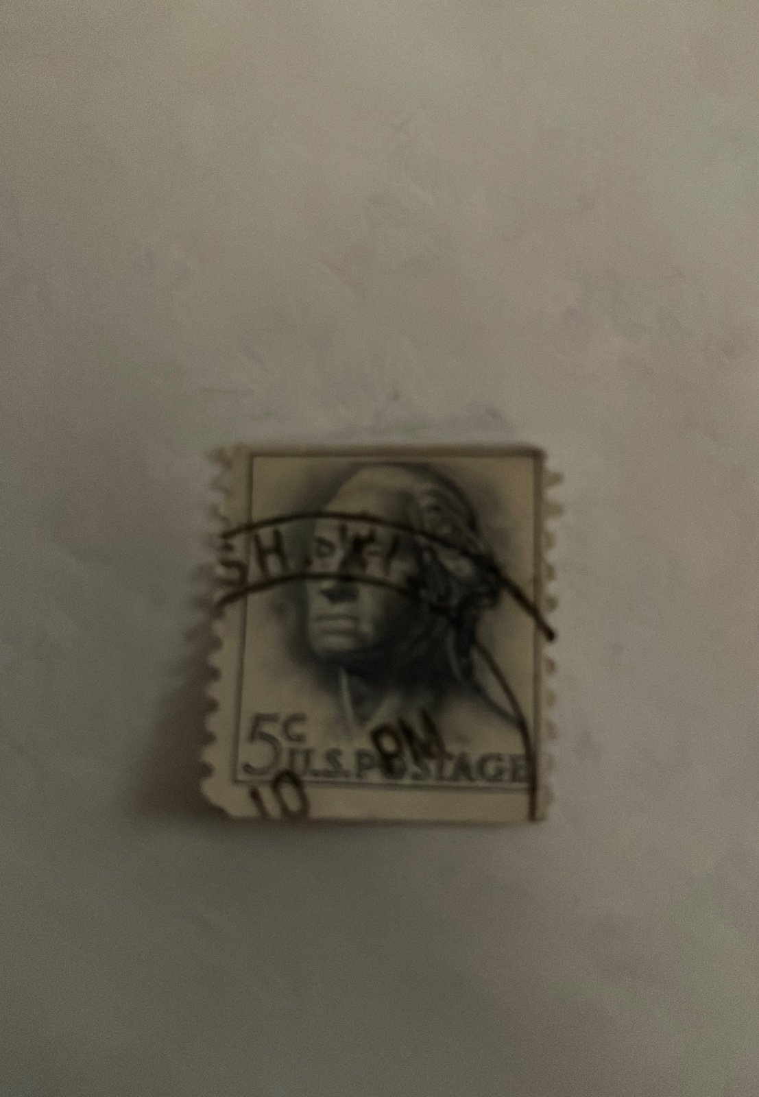 Rare vintage Washington five cents down