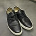 Vans Mens Shoes Sz 9 Womens 10.5 Ludlow Black Leather Canvas Lace Up Low