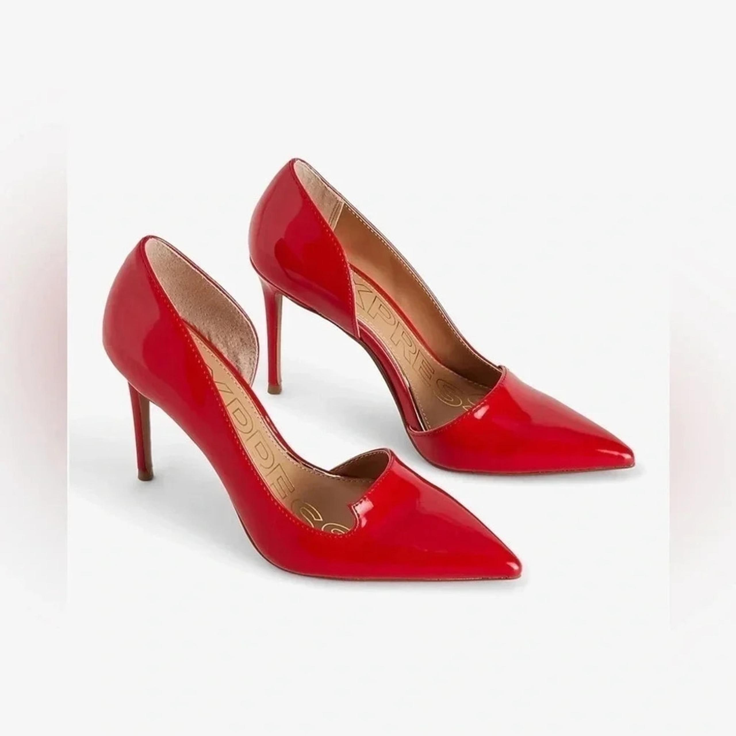 NEW with tag (NWT) Express Red Brian Atwood x Express Notch Cutout Pumps Size 10