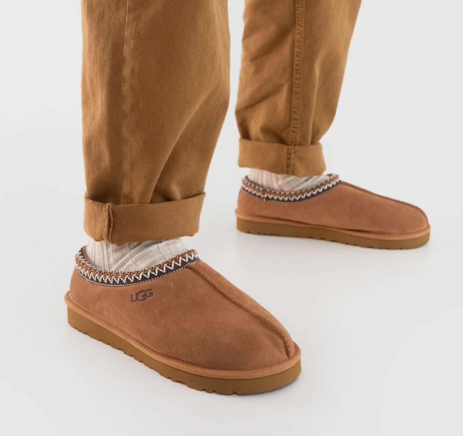 Size 9 Men's UGG Tasman Clog Slippers Chestnut