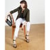 NWT Ted Baker Lillya Appliqué Hem Detail Skinny Jeans White Sz 26