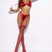 4pack Satin Ring Linked Garter Set