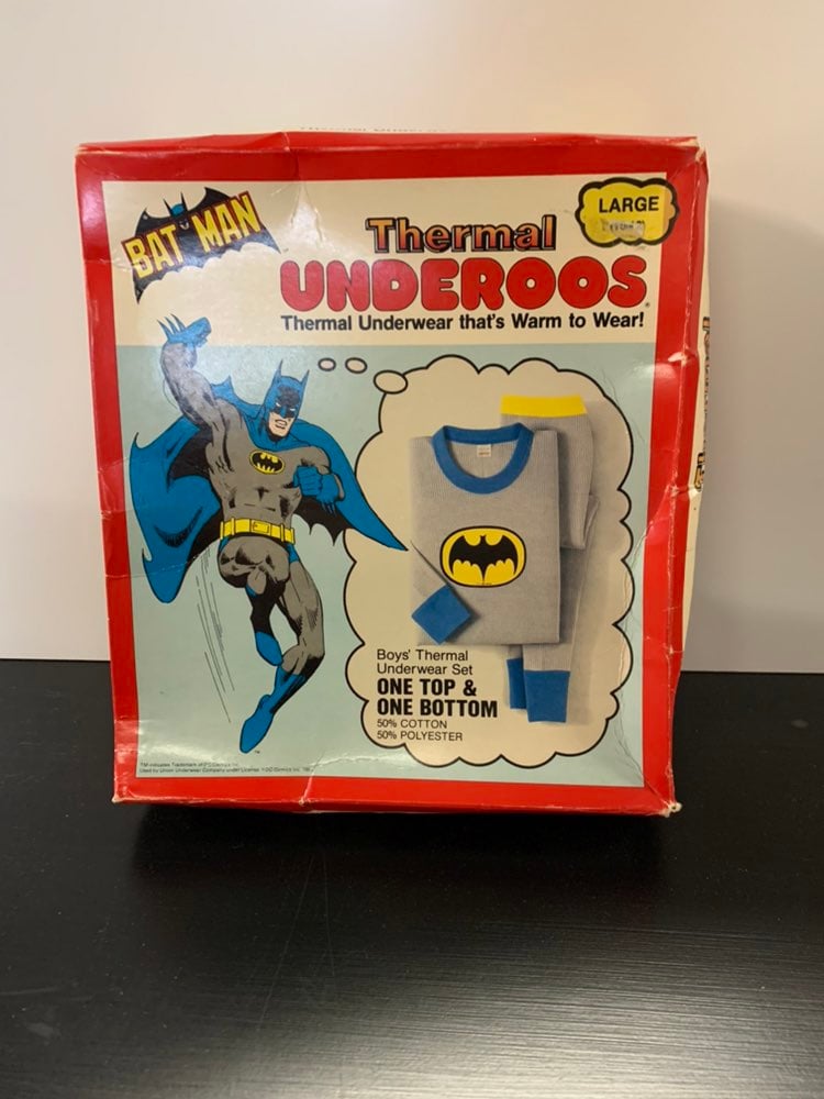 Vintage 1980 Batman Thermal Underoos