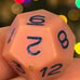 RARE! Vintage Armory d12 milky pink PROTOTYPE ? rpg d&d dice 121824aB@
