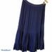 Reiss Pleated Navy Blue Flowy Midi Skirt