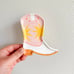 Star cowboy boot, jewelry ring trinket dish,ceramic clay pottery, handmade decor