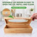 Individual Storage Bag Organizer for Kitchen Drawer, Plastic Wrap Organizer