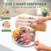 Individual Storage Bag Organizer for Kitchen Drawer, Plastic Wrap Organizer