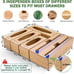 Individual Storage Bag Organizer for Kitchen Drawer, Plastic Wrap Organizer