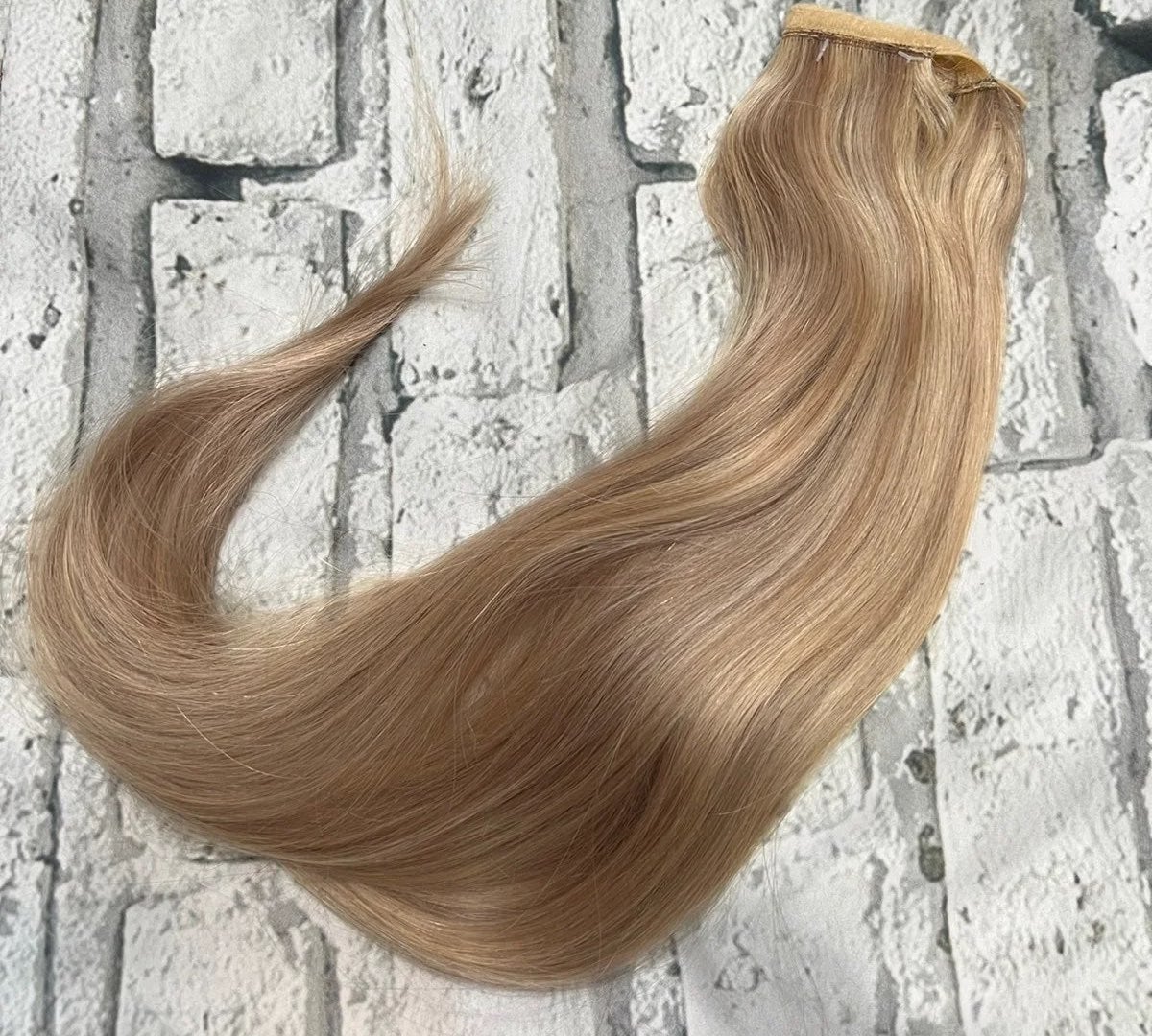 human hair blonde pony tail