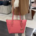 MICHAEL KORS Charlotte Large Leather Top-Zip Tote Tea Rose