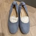 Everlane the day heel, Size 5, Blue Suede