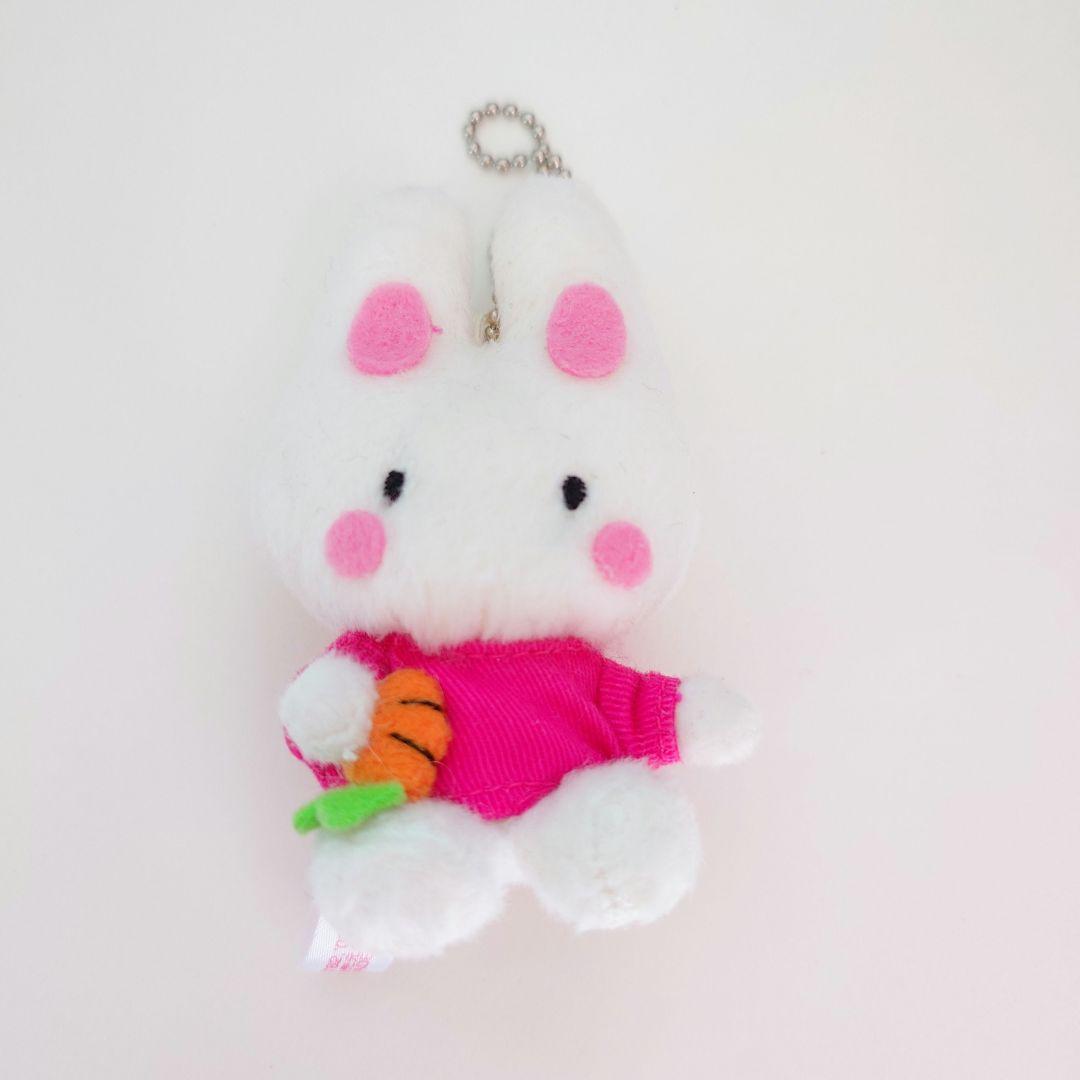 Cheerly Charm Cham Rabbit Ball Chain Mascot, Made in 2003, Unused