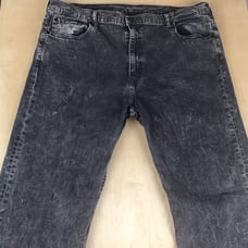 Levis 569 Loose Straight Mens Jeans Acid Stone Wash Faded Gray Denim 42x30