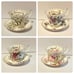 Royal Albert Vintage 24 Piece Set Flowers of the Month Cup & Saucers EXC Cond