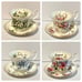 Royal Albert Vintage 24 Piece Set Flowers of the Month Cup & Saucers EXC Cond