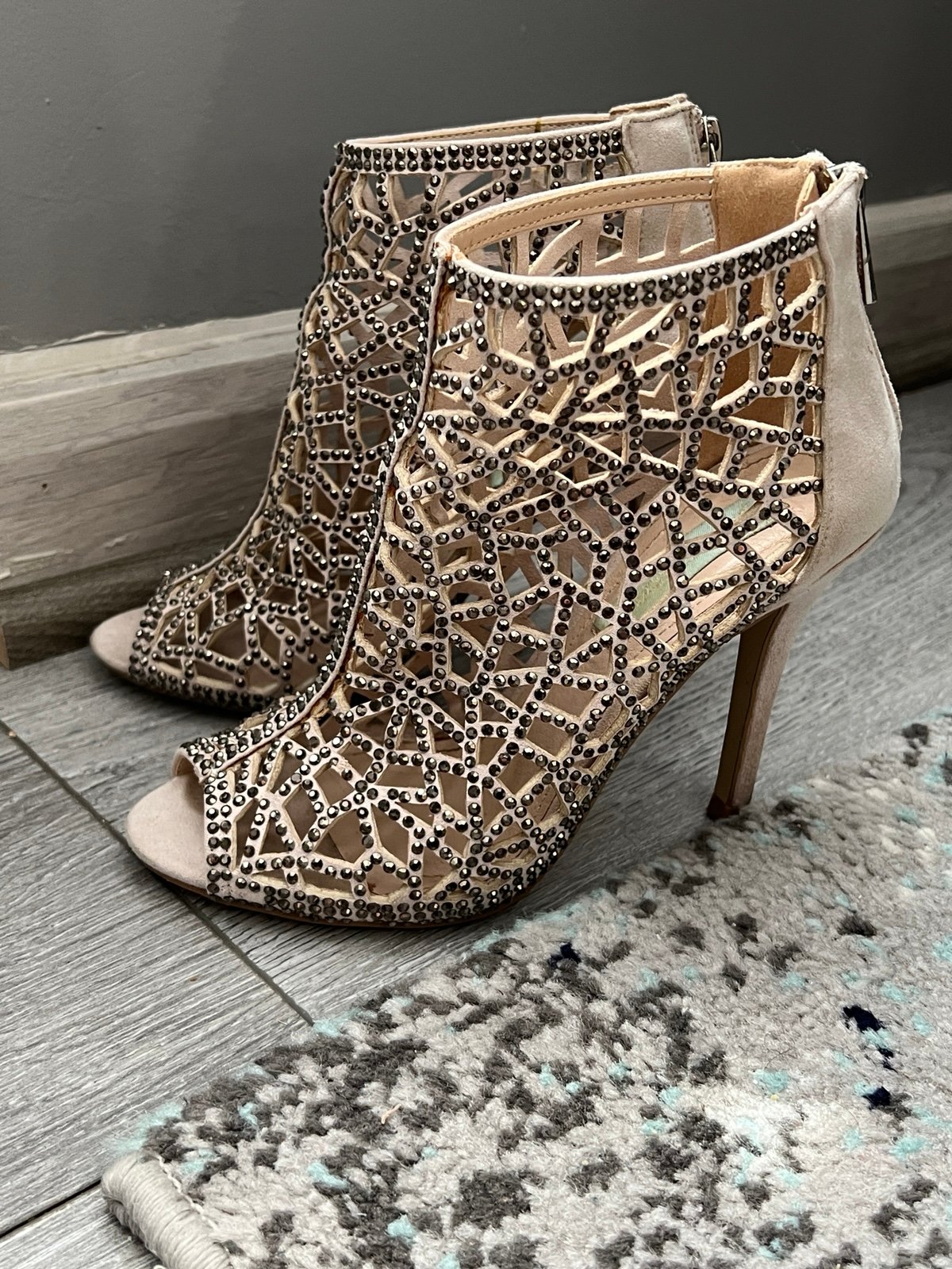 Betsy Johnson Open Toe Heels/Booties, Size 6