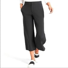 Athleta Tribeca Black Wide Leg Pants Women Size 4