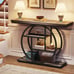 41.3 Console Table, 4-Tier Sofa Table Entryway Table with Circle Base