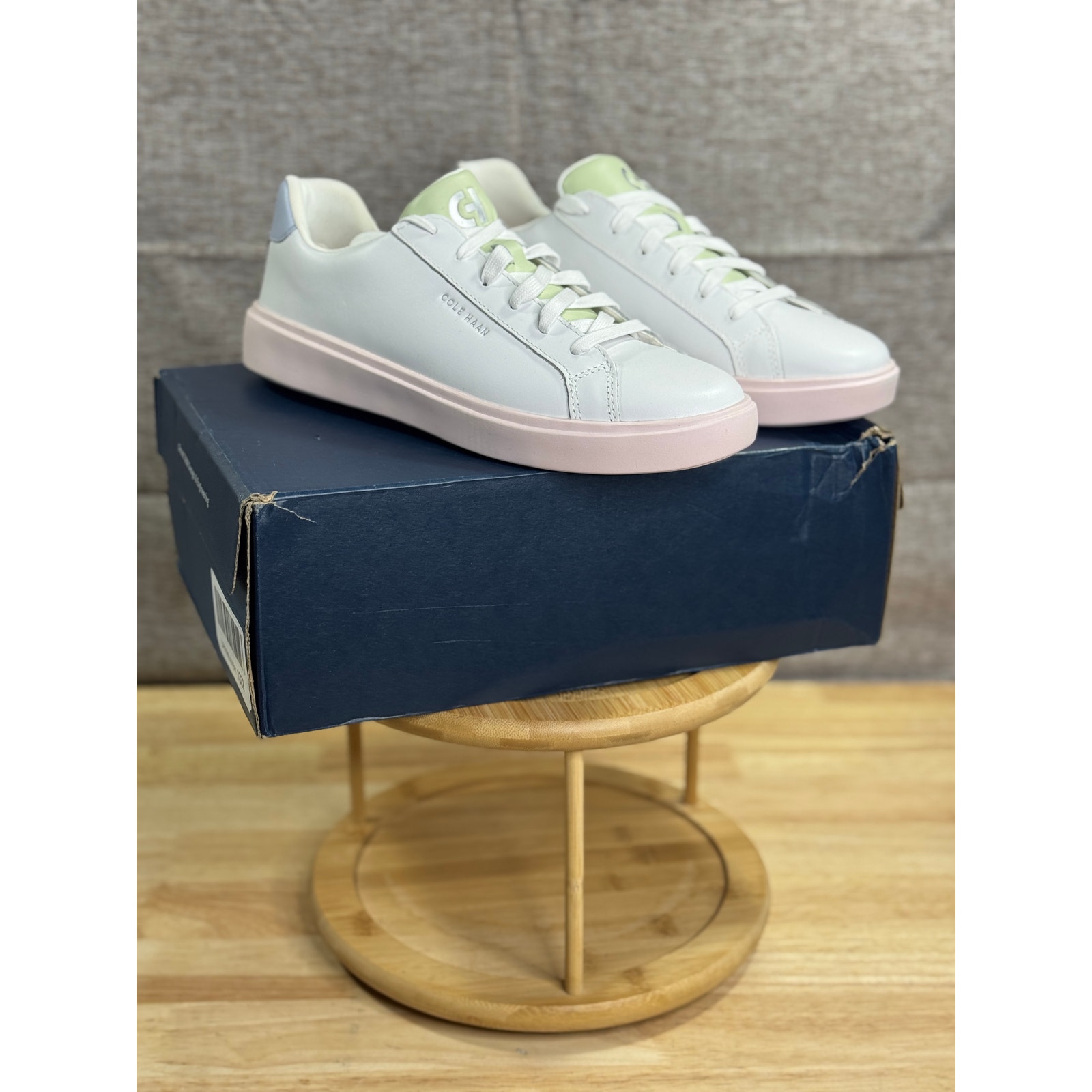 Cole Haan Grand Crosscourt Daily Women’s Optic White Primrose Pink Size 9 New
